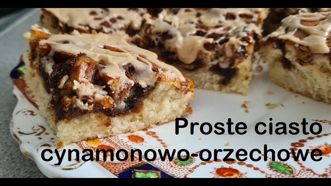 Łatwe i pyszne ciasto cynamonowe z orzechami, testujemy przepisy