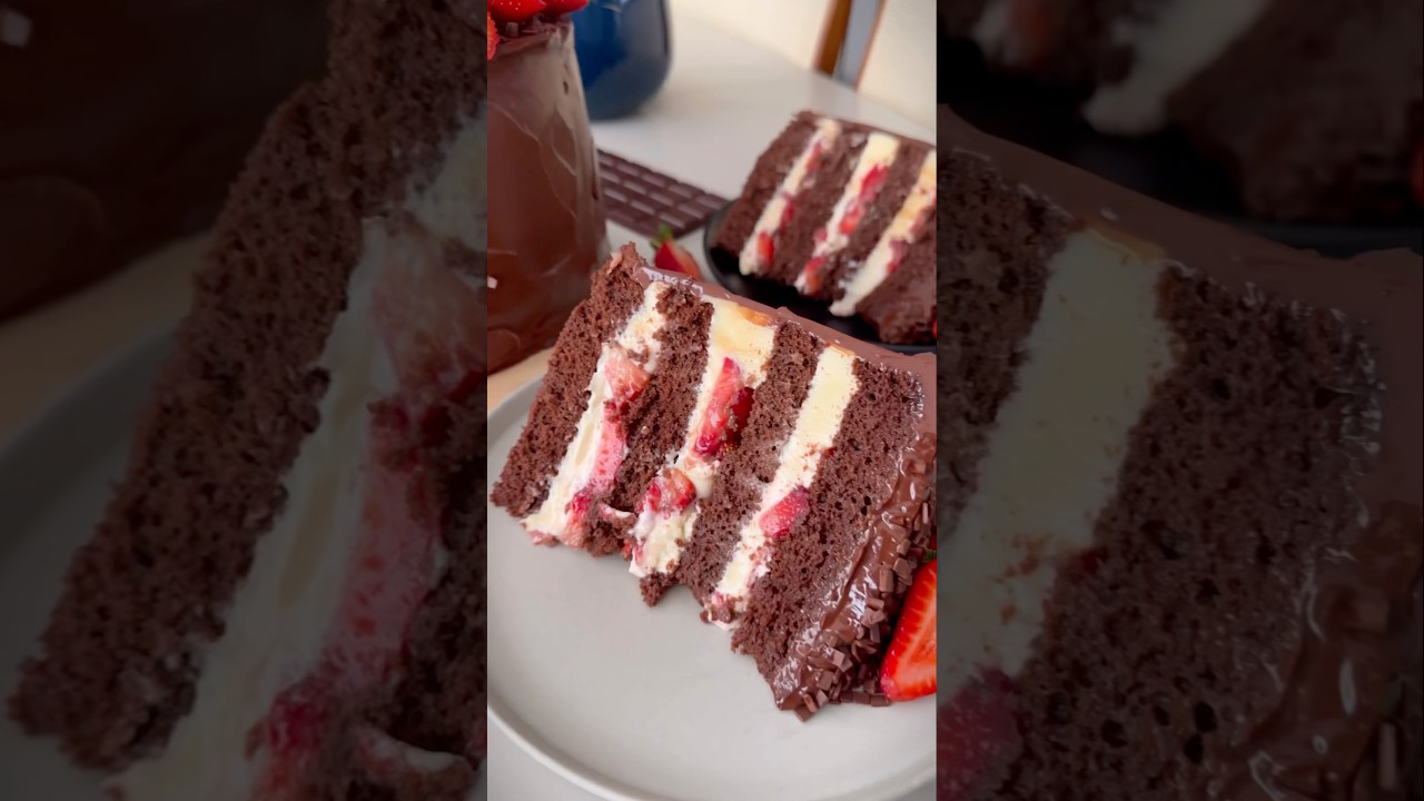 O BOLO MAIS VENDIDO NAS CONFEITARIAS!🍫🍓 #pt2