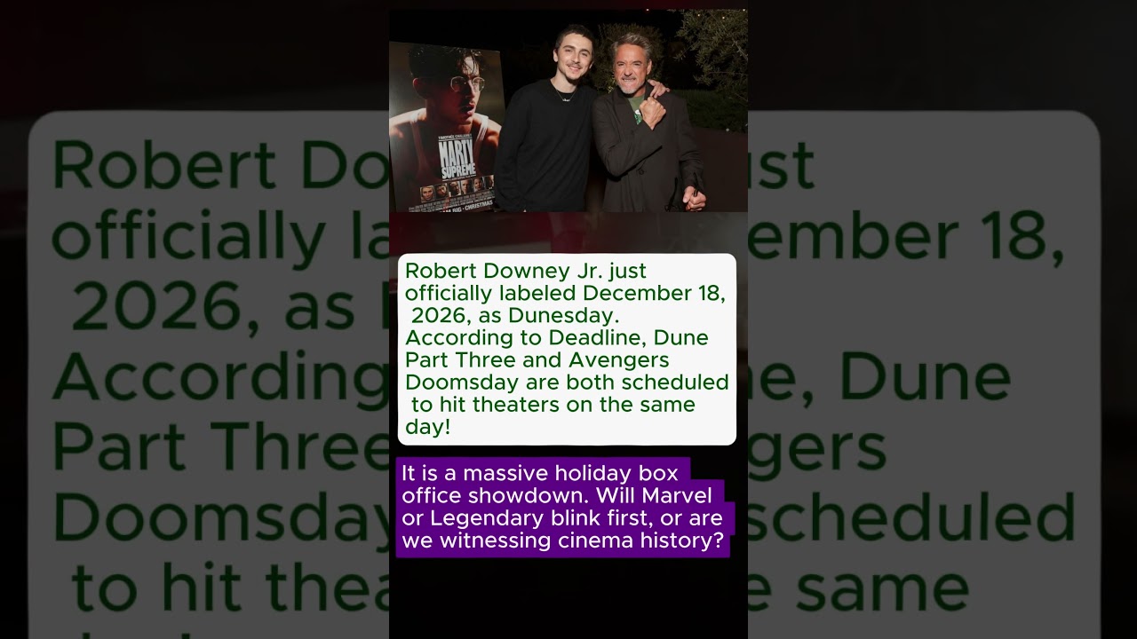 RDJ Just Declared War Dunesday Is Coming! ⚔️ 