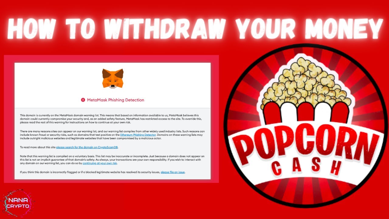 PopCorn Cash | How To Withdraw Your Money 💰 💰 💰