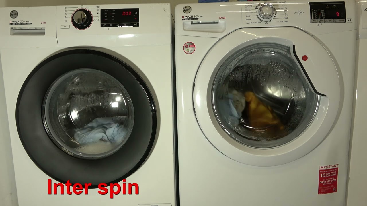 Wash Race - Hoover H-wash 300 Plus vs. Hoover H-wash 300 lite - 14/15 Minute wash