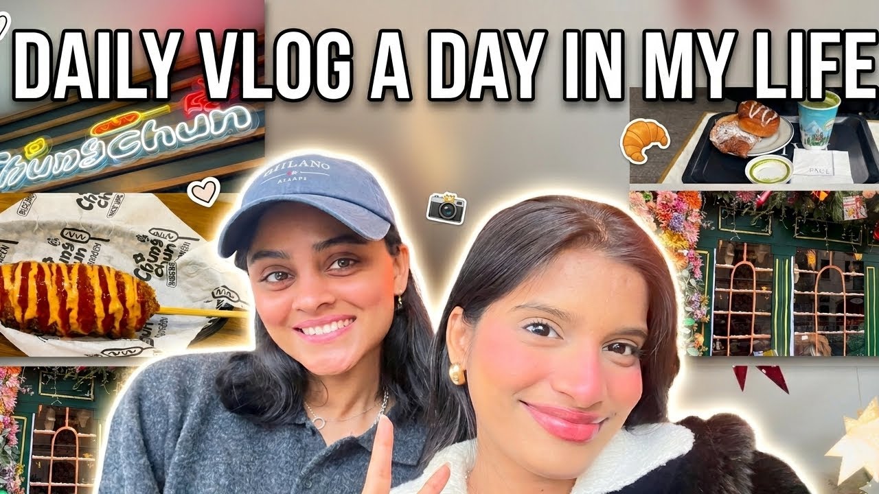 A Day in My Life in France 🇫🇷 | Café Hopping, Korean Food & Bestie Vlog