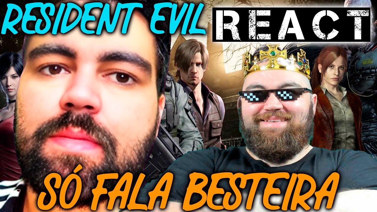 REACT CROSS FALANDO BESTEIRA DO RESIDENT EVIL