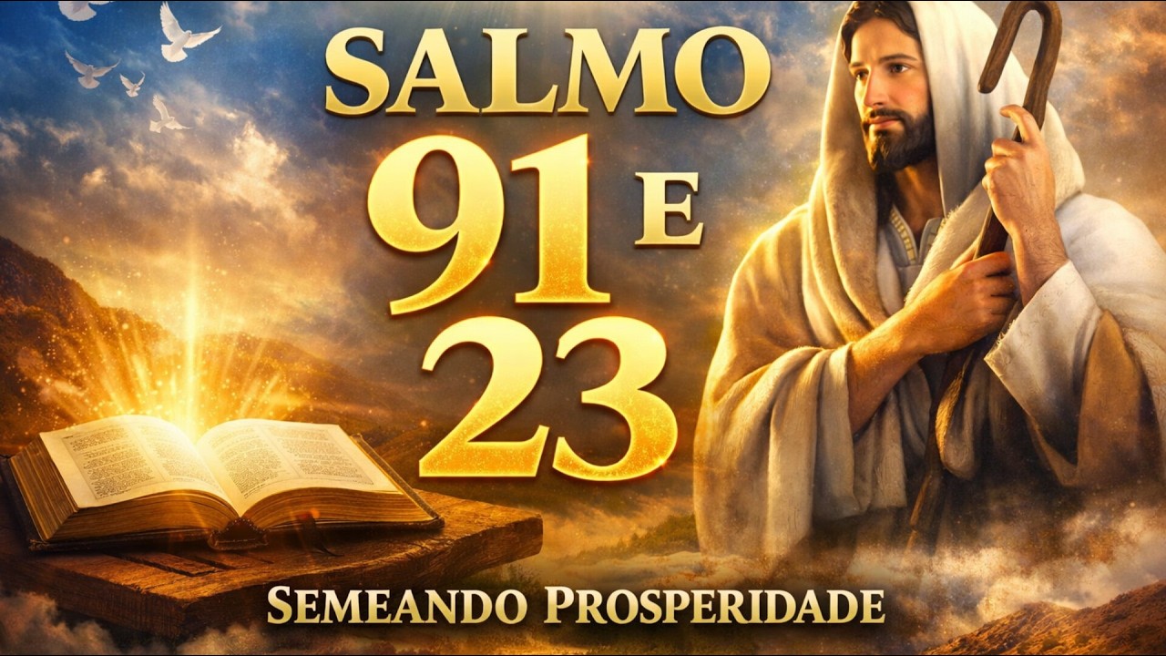 ORAÇÃO DO DIA  22 DE FEVEREIRO - SALMO 91 e SALMO 23 | As duas ORAÇÕES MAIS PODEROSAS da BÍBLIA