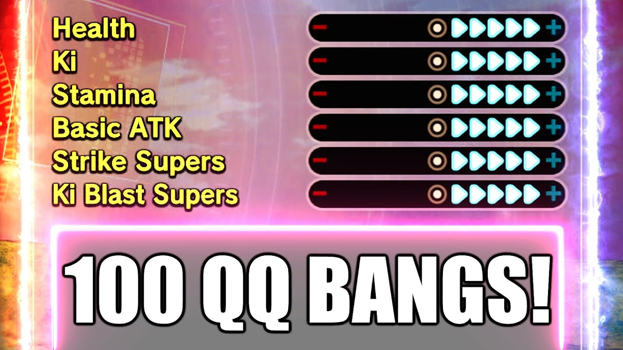 I Made 100 OVERPOWERED 6 Star QQ Bangs In Dragon Ball Xenoverse 2