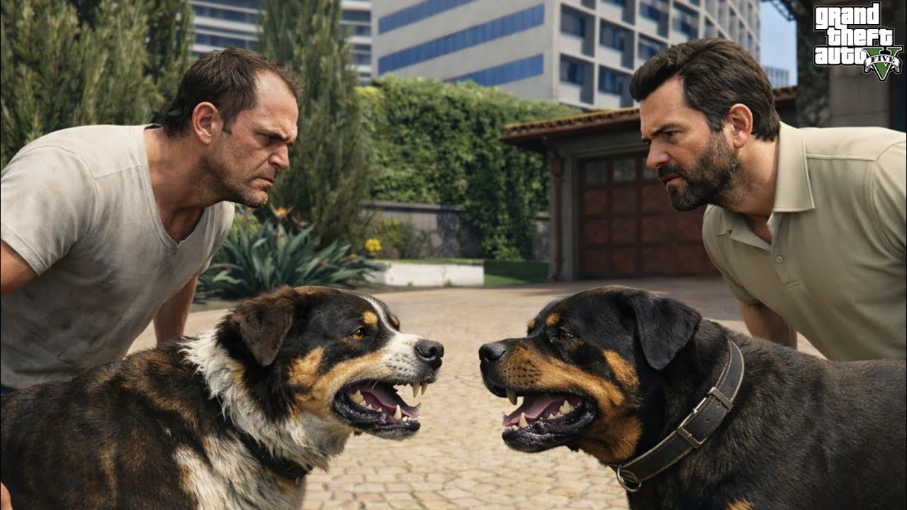 Michael’s Dog vs Trevor’s Dog – Ultimate GTA 5 Dog Battle 