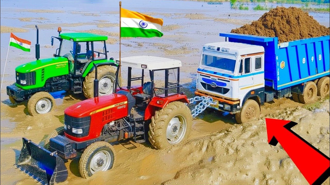 New tata truck tata dumper volve truck accident jcb 3dx mahindra tractor swaraj tractor pulling out