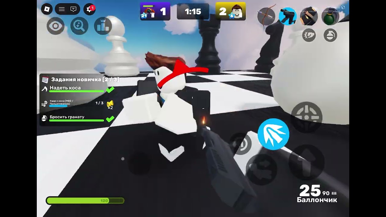 Damir playing Rivals in Roblox