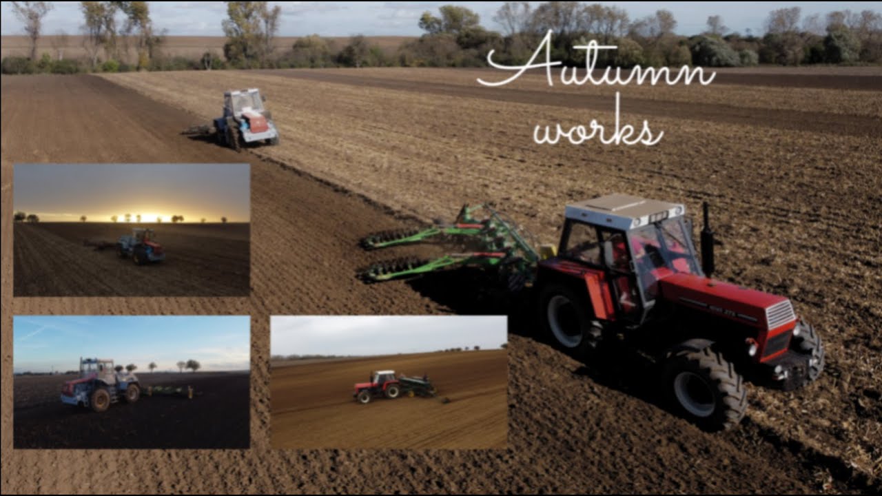 Autumn works with old machines , Jesenné práce so starými strojmi - Štefanecová-SHR