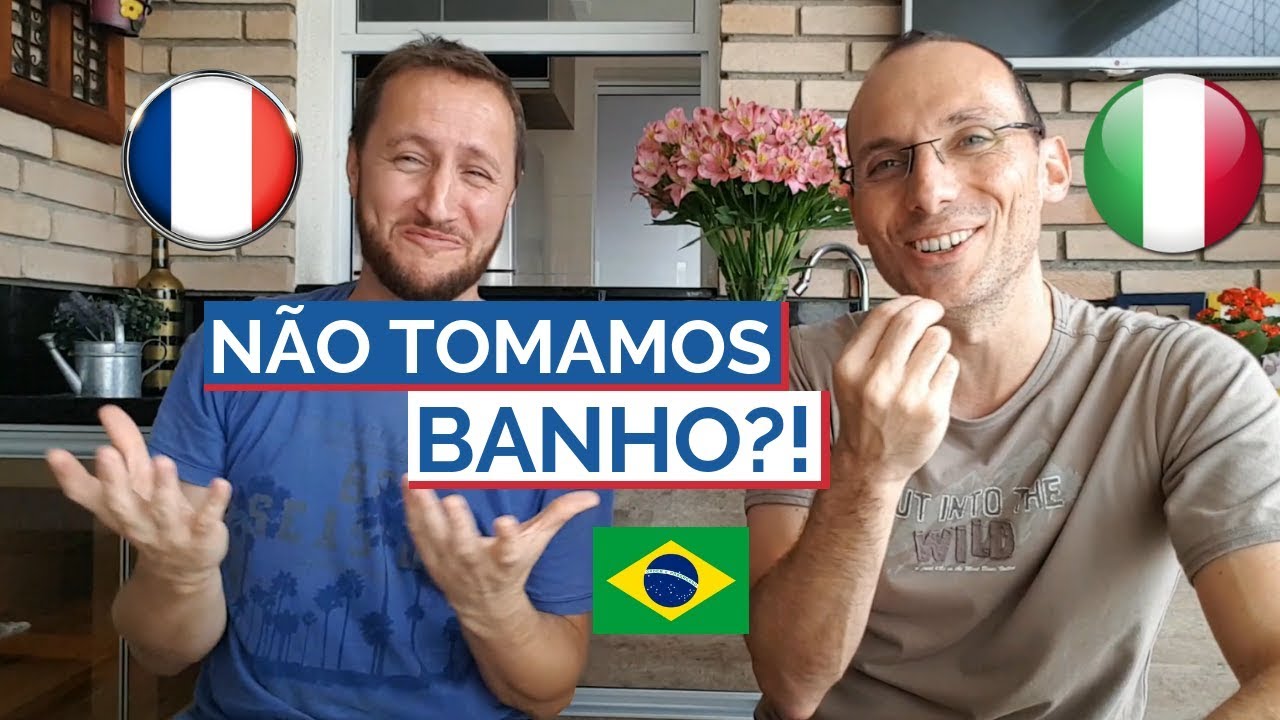 Hábitos e curiosidades dos BRASILEIROS que são ESTRANHOS para um ITALIANO e um FRANCÊS