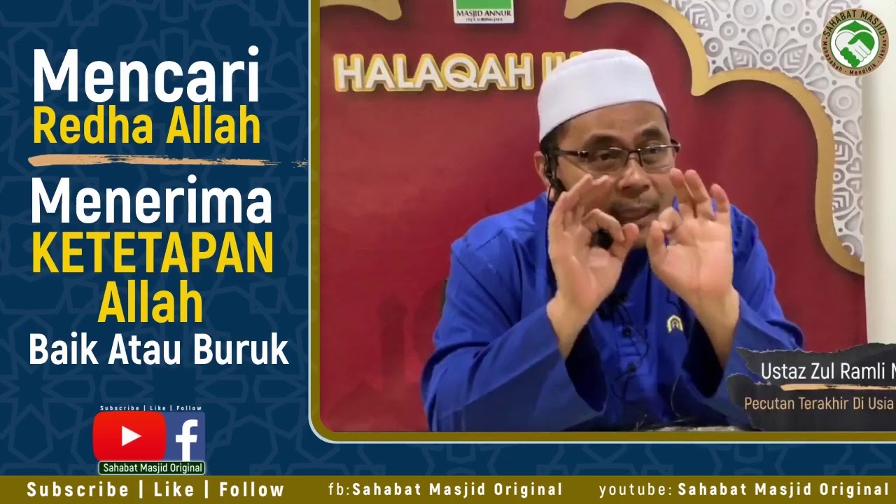 Ustaz Zul Ramli- menerima ketetapan Allah