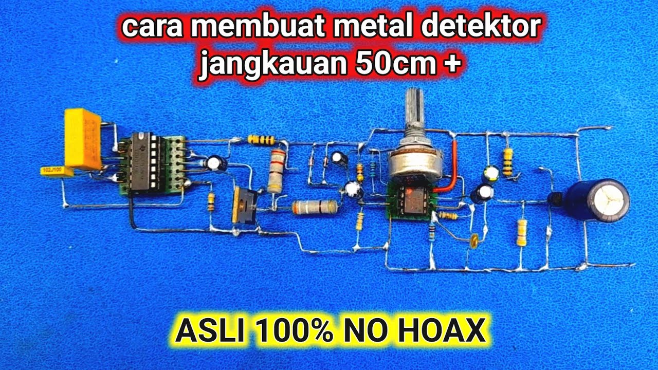 cara membuat metal detektor sederhana dengan jangkauan 50cm plus