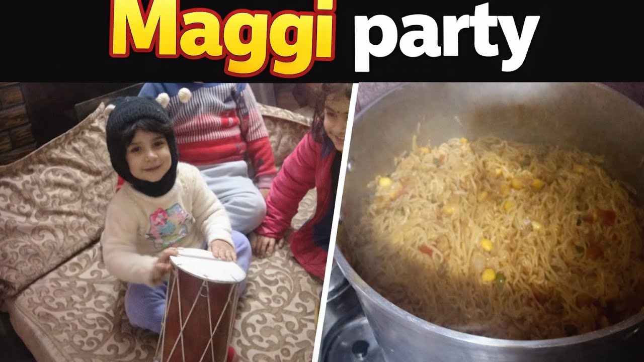 Ghar pr ki Maggi party😋🍲