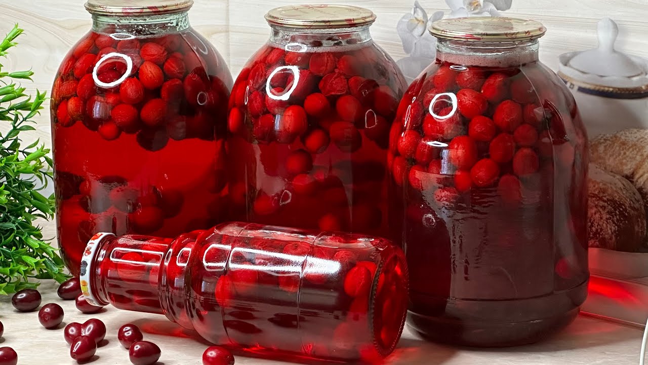 ♥️ƏN ASAN ÜSULLA ZOĞAL KOMPOTU🤌КИЗИЛОВЫЙ КОМПОТ БЕЗ ЗАМОРОЧЕК👍🏻