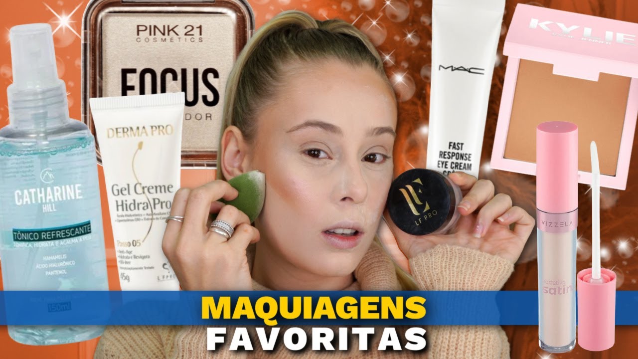 MAQUIAGENS FAVORITAS do ULTIMO MÊS, várias DICAS DE PRODUTOS
