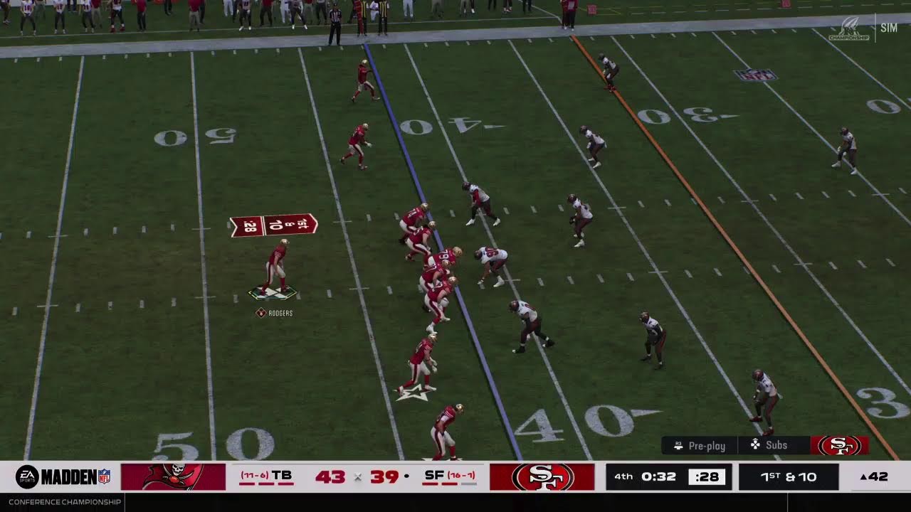 NFL MADDEN 26 | buccaneers @ 49ER'S conference championship