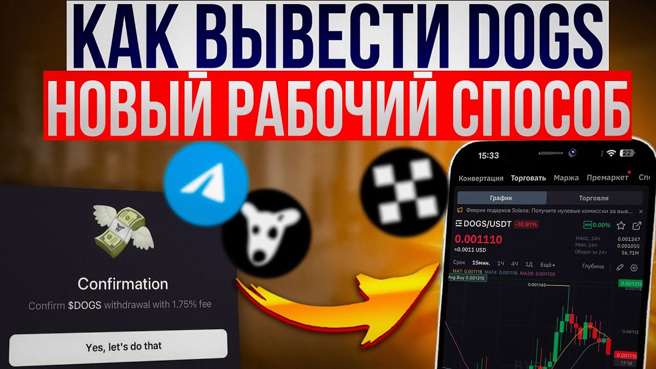 Как Вывести и Продать DOGS &mdash; из Телеграм на БИРЖУ | Рабочая Инструкция