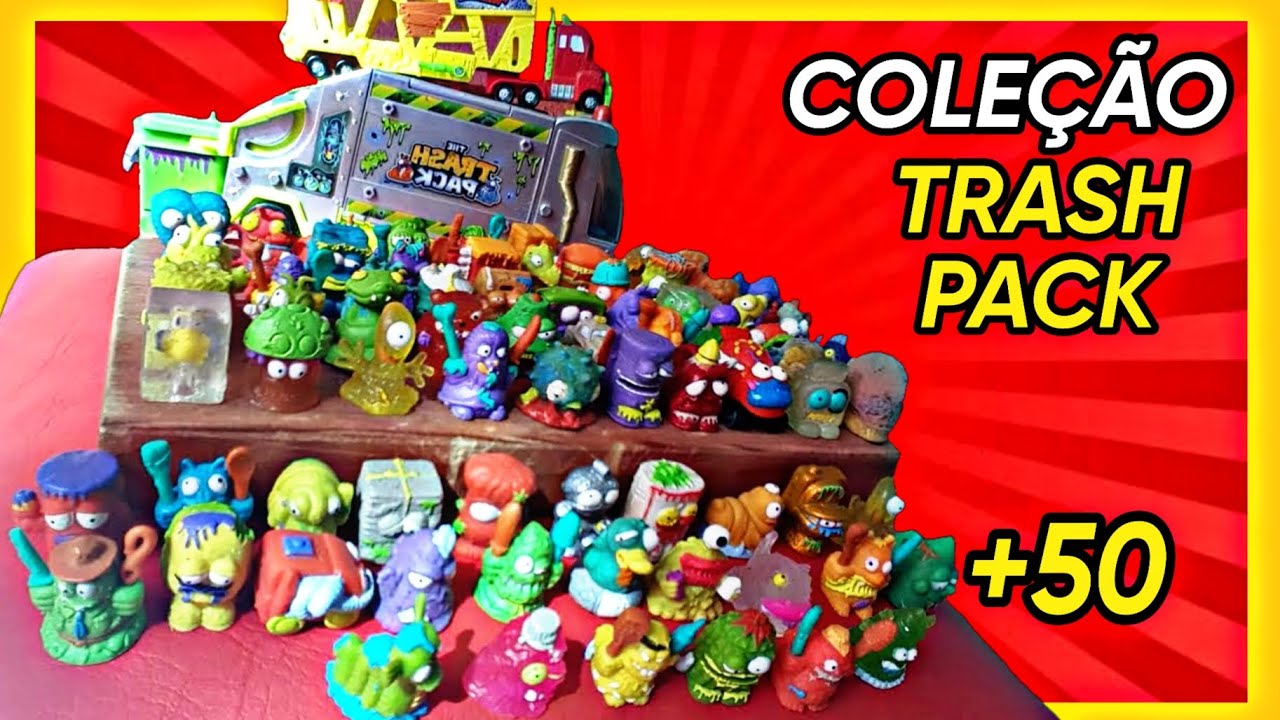 MOSTREI MINHA COLEÇÃO COMPLETA DE TRASH PACKS