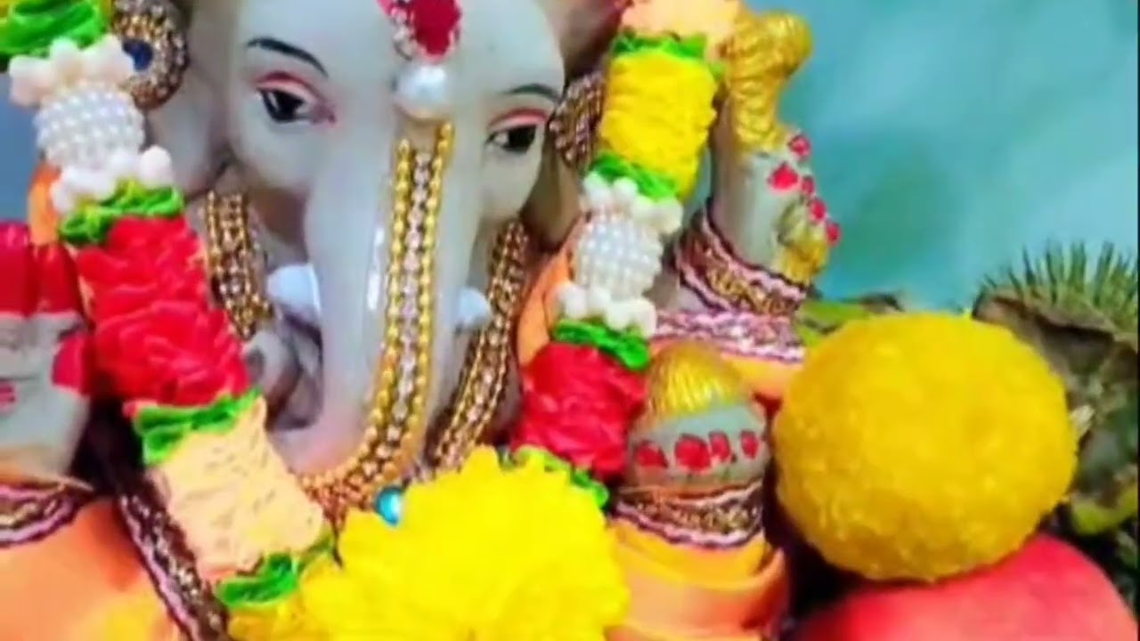 #Ganesh Pooja Decoration at home# Traditional Creative Ganpati Decoration Ideas#Indian Village Theme