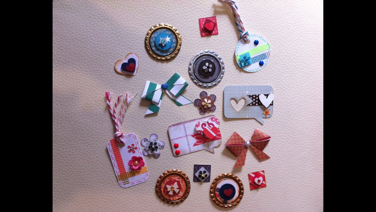 DIY: Embellecedores caseros/Embellishment/ scrapbook