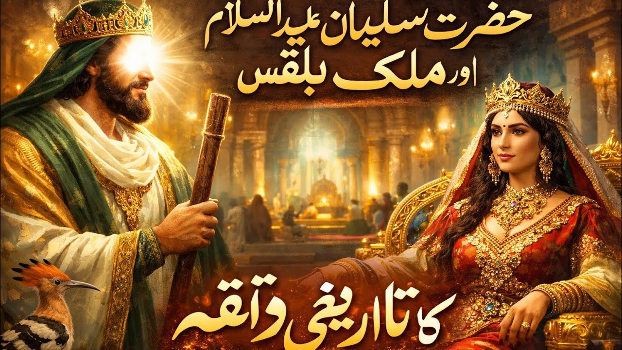 حضرت سلیمانؑ اور ملکہ بلقیس کا ایمان افروز واقعہ |  Sulaiman (as)& Queen Bilqis