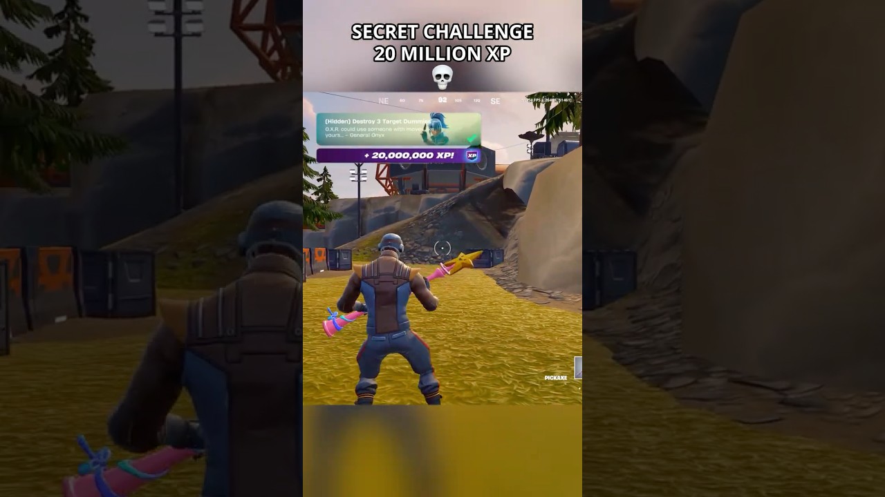 SECRET XP CHALLENGE in Fortnite Season 4😳 (Chapter 6) #fortnite #foryou #shortsfeed #fy