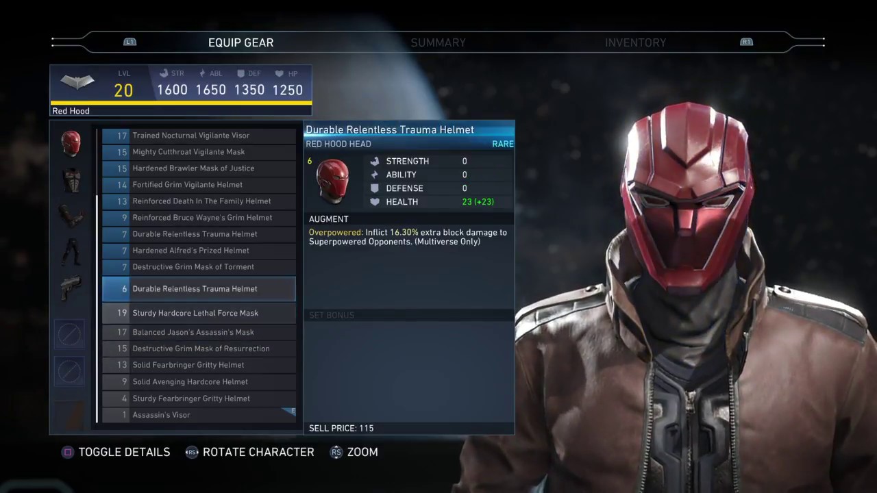 Red Hood Gear Showcase! Injustice 2