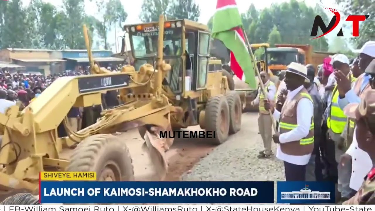 PRESIDENT RUTO LAUNCHING KAIMOSI SHAMAKHOKHO ROAD!!
