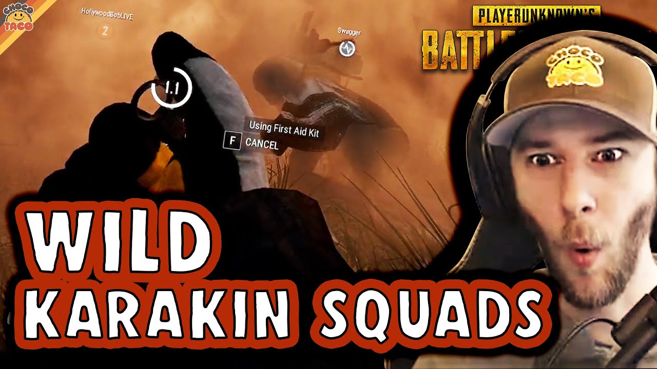 Wild Karakin Squads ft. HollywoodBob & Swagger - chocoTaco PUBG Gameplay