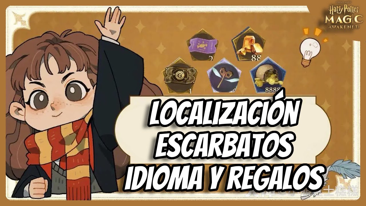 Localización Escarbato 5 - 8 / Idioma en Español y Regalos  ⚡️  Harry Potter Magic Awakened