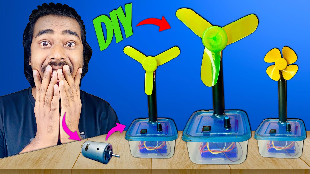 DIY DC Motor Fan for Cooling | MI BIGGANI