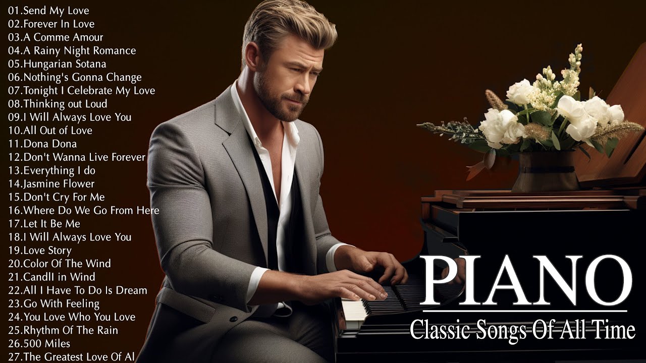 [ 8 Hour ] Most Famous Beautiful Piano Melodies - Best Relaxing Piano Instrumental Love Songs Ever