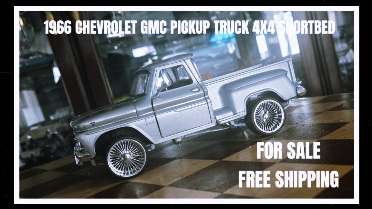 1966 CHEVROLET GMC 4X4 PICKUP TRUCK DIECAST 1:24 SCALE 