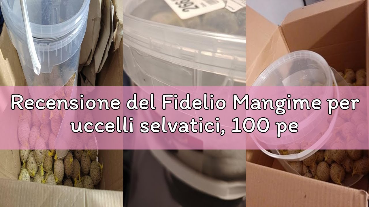 Recensione del Fidelio Mangime per uccelli selvatici, 100 pezzi (10 kg)