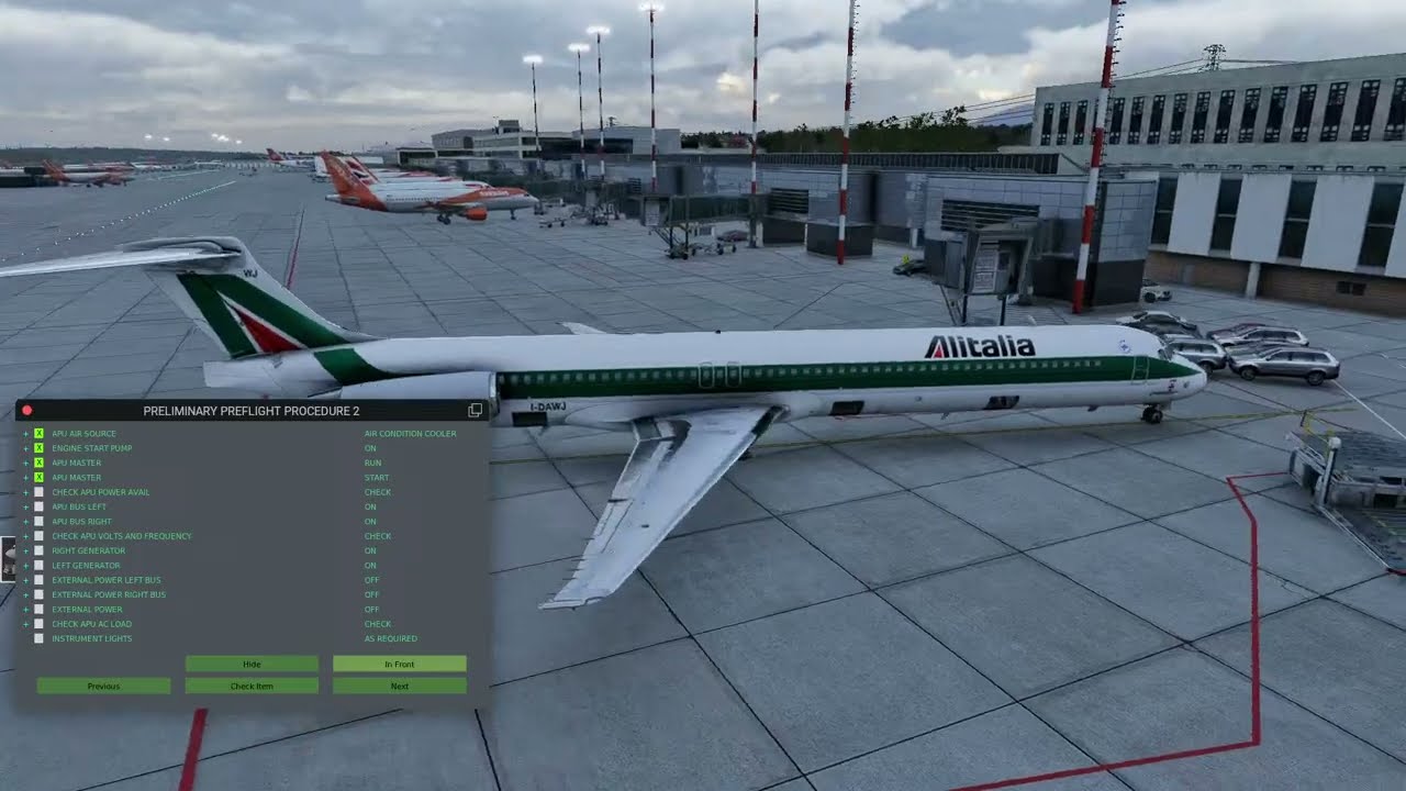 MD-82 Type Rating! (Tutorial) | Geneva - Lugano | Training Flight (Checklists)