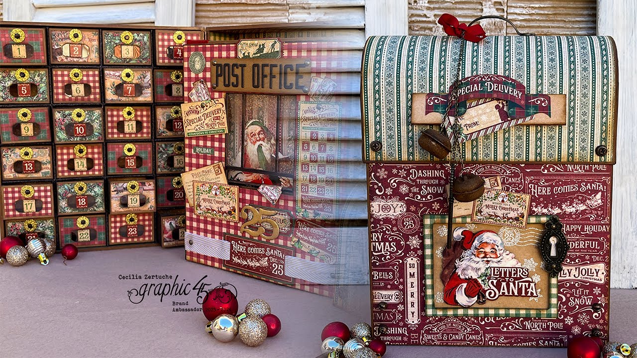 Letters to Santa Graphic 45 tutorial by ScrapbookingCecilia | Walkthrough
