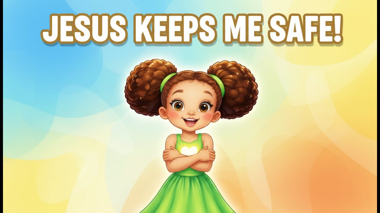 Jesus Keeps Me Safe❤️| This Song Teaches Kids To Trust Jesus