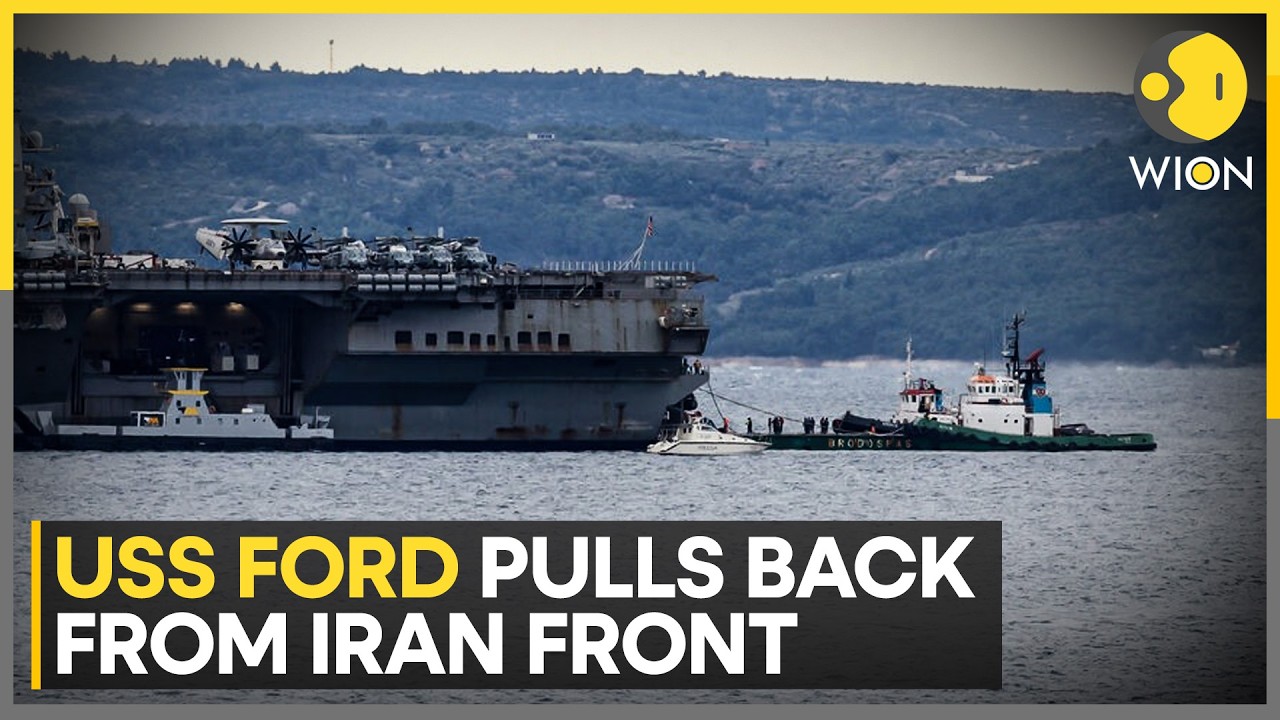 USS Gerald R Ford Docks in Croatia After Red Sea Setback | WION