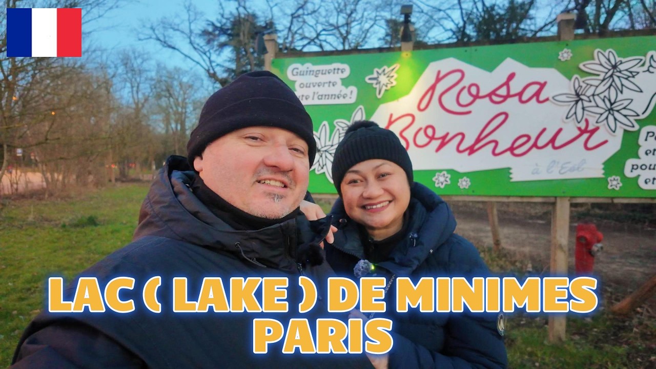 🇨🇵 VINCENNES - LETS GO FOR SUNSET WALK TO LAC (LAKE) DE MINIMES / TERJUMPA BURUNG GAGAK JINAK [4K]