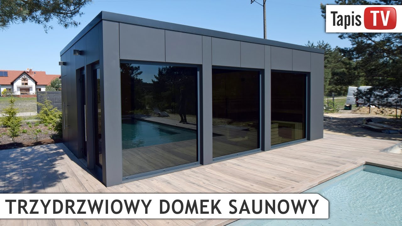 TAPIS.TV - TRZYDRZWIOWY DOMEK SAUNOWY - DOMKI OGRODOWE - SAUNY - CENTRA WELLNESS - PERGOLE -TAPIS.PL
