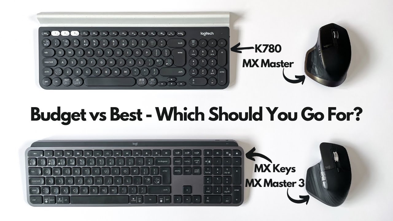 Logitech Showdown - Premium vs Budget Mouse & Keyboard Combos! MX Keys, K780, MX Master, MX Master 3
