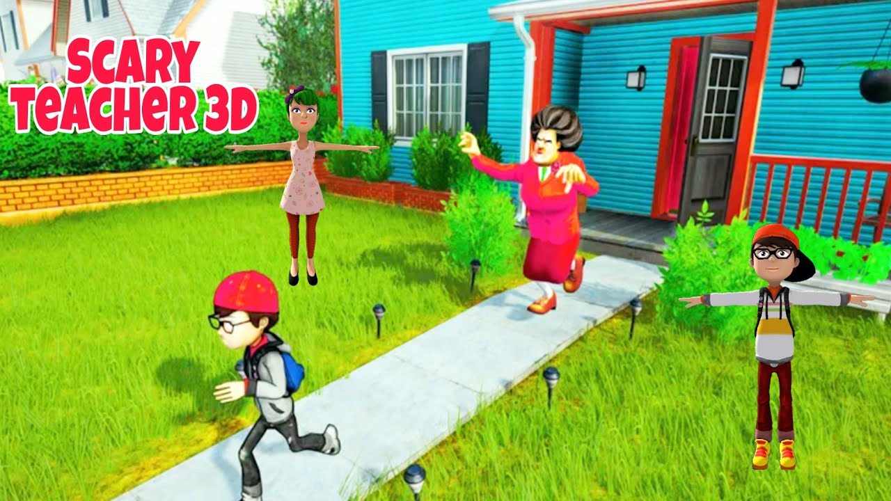 Bad Scary Evil Teacher: Horror School Life Game - Level 1 to 5 full gameplay