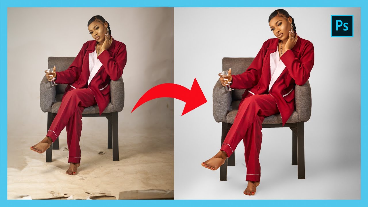 КАК ОЧИСТИТЬ ФОН В PHOTOSHOP | ПОЛУЧИТЬ ГЛАДКИЙ ФОН