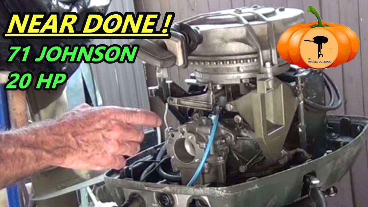71 JOHNSON 20 л.с. — Неправильный жиклер высокой скорости! — ЭТОТ СТАРЫЙ ПОДВЕСНОЙ МОТОР #ремонтп...