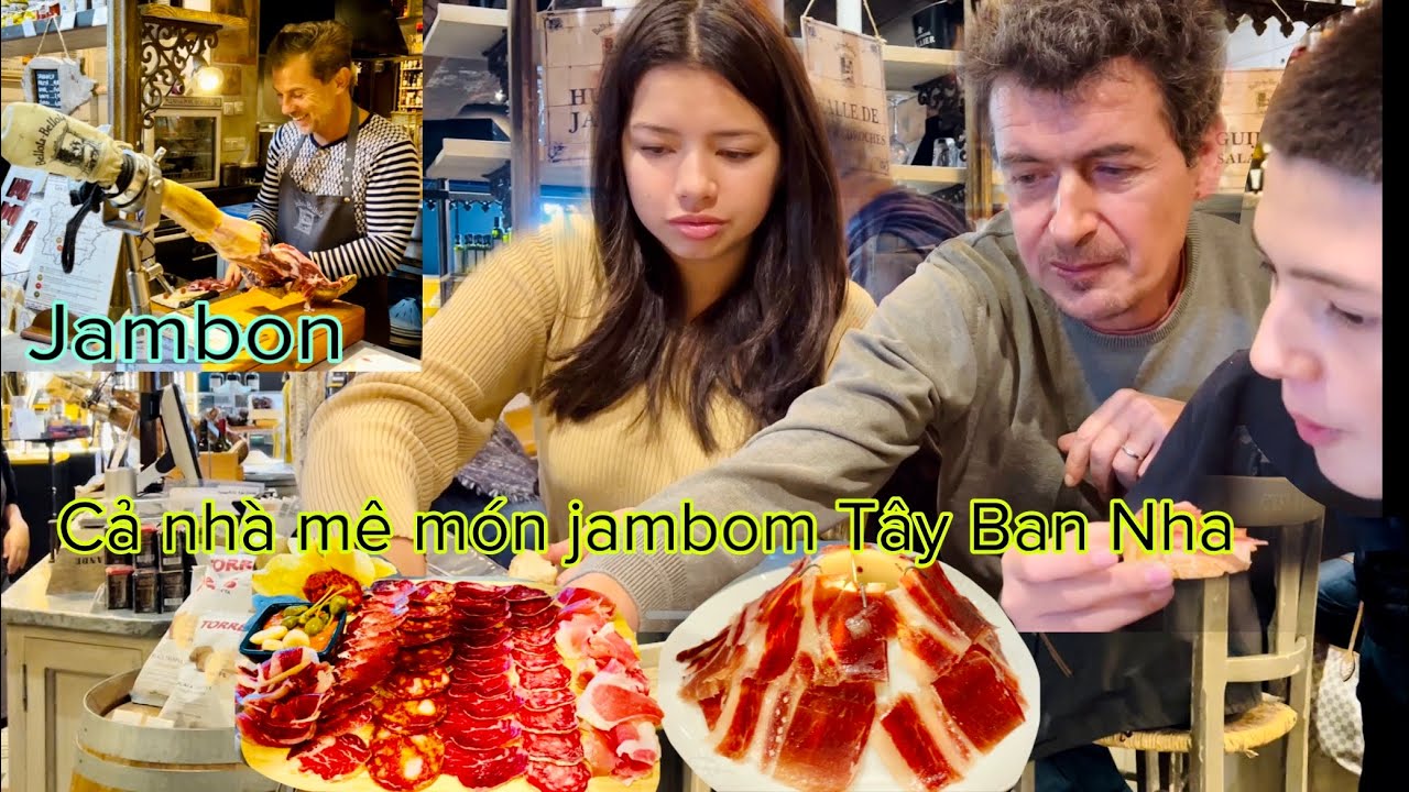 Cả nhà đi chợ lớn nhất ở Lyon/ GĐ Mai mê ăn món jambon Tây Ban Nha/ Mai le cuộc sống ở Pháp 🇫🇷