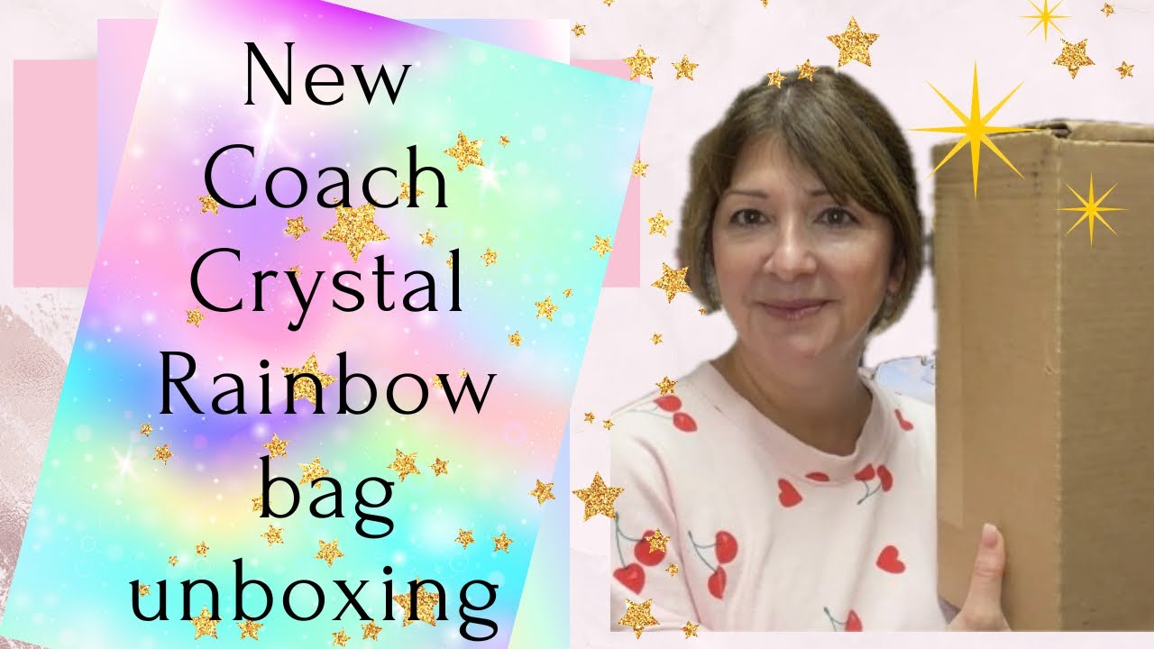 Распаковка новинки - сумка Coach Crystal Rainbow 12/2025