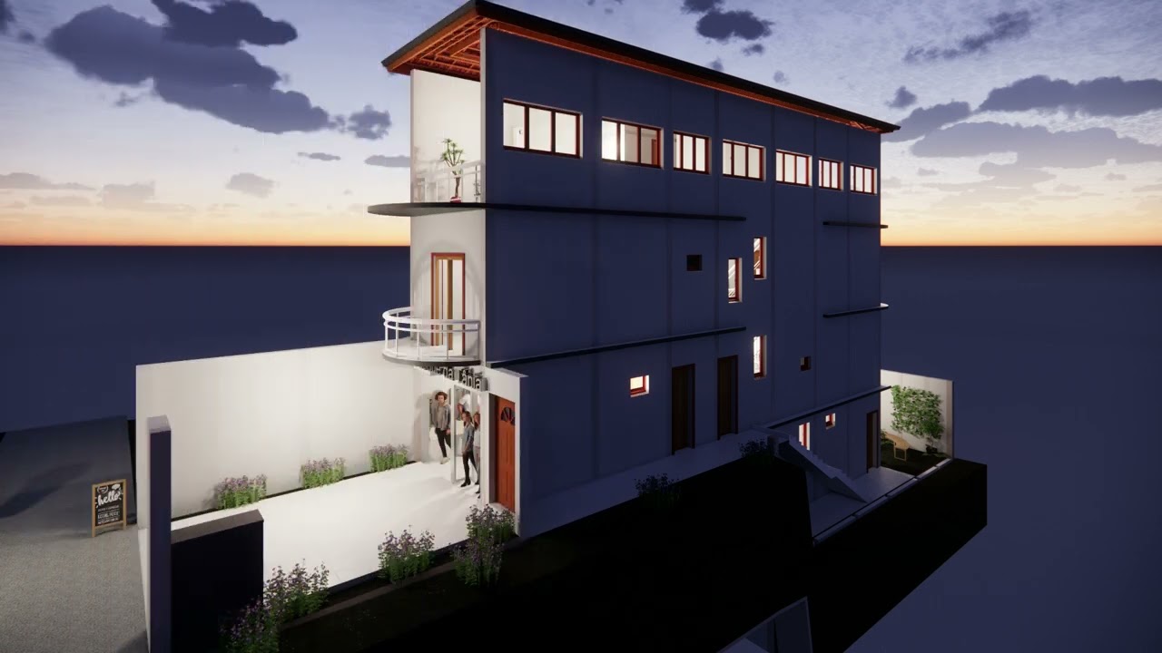 Casa terreno com declive 5x25 com loja e terraço gourmet.