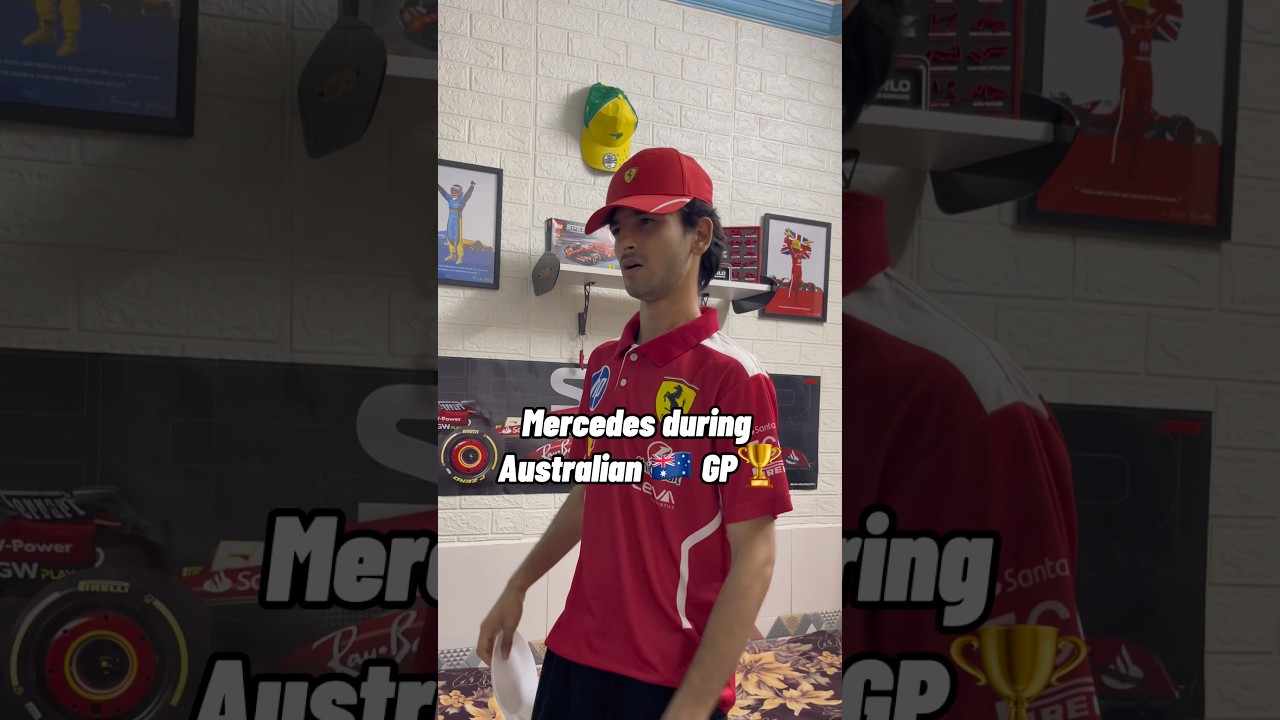George Russell P1 🫷😀🫸& Kimi Antonelli P2 🤙 Australian 🇦🇺 GP #f1 #f1shorts #f1memes