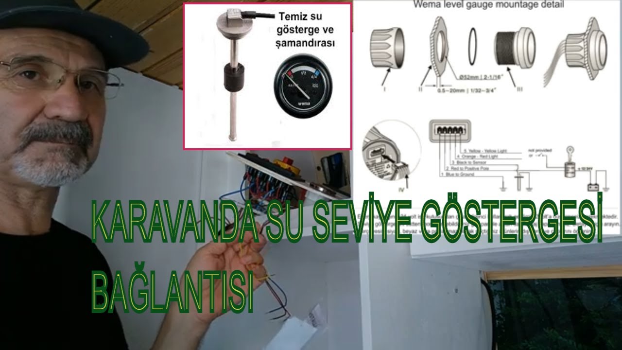 KARAVANDA SU SEVİYE GÖSTERGESİNİN BAĞLANTISI /DETAYLI ANLATIM