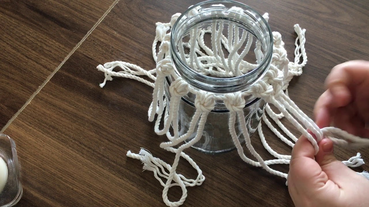 Makrome Mumluk Yapımı #makrome #DIY